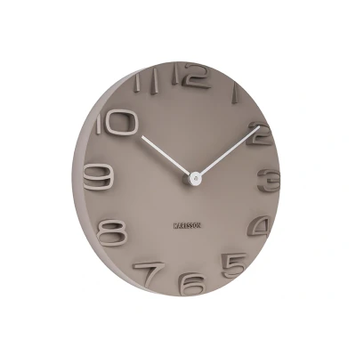 Afbeelding van Karlsson wandklok On the Edge warm grey