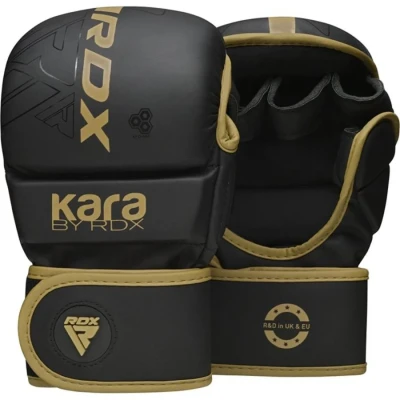 Afbeelding van RDX Sports F6 Kara MMA Bokshandschoenen Training Boksen Kunstleer Goud L/XL