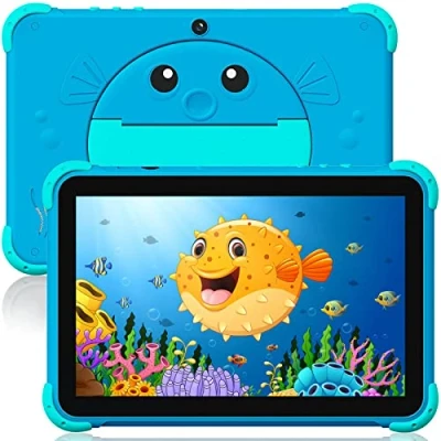 Afbeelding van Ascrecem Kids Tablet 10 inch Android kindertablet Quad Core 2G 32G Voor Kinderen met WiFi Bluetooth Ouderlijk Toezicht Youtube Google Play Geschikt Jongens en Meisjes Van 3 Tot 14 Jaar Oud