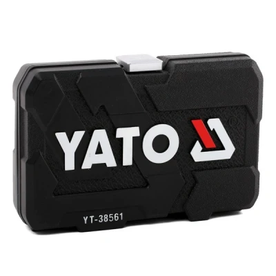 Afbeelding van YATO YT 38561 Doppenset 22 Zeskant Chroom vanadium staal, Molybdeenstaal 3/8&quot;, 3/8 Met ratelfunctie