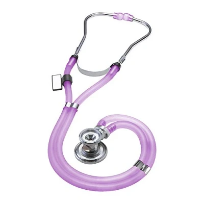 Afbeelding van Sprague Rappaport stethoscoop, dubbele en verwisselbare vlinderstethoscoop, voor volwassenen, kinderen, levensmiddelen, MDF, instrumenten, violet transparant (MDF767 ICH)