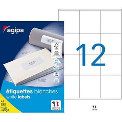 Afbeelding van Apli 118997 multifunctionele etiketten, A4, 70 x 67,7 mm, 1200 stuks