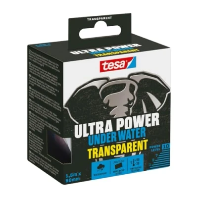 Afbeelding van tesa Ultra Power Underwater 56481 00000 00 Reparatietape Transparant (l x b) 1.5 m 50 mm 1 stuk(s)