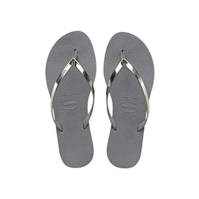 Afbeelding van Havaianas Slim dames teenslippers, Zilver Staal Grijs