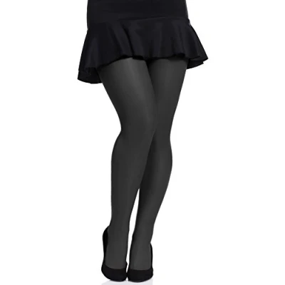 Afbeelding van Merry Style Dames Grote maten Panty 20 DEN Halsterloos Polyamide MS GB 161 Zwart XXXL