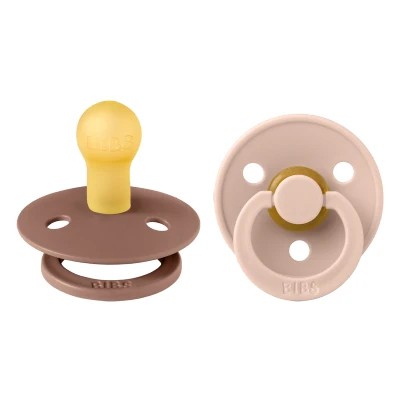 Afbeelding van BiBS Colour Pacifier Stage 2 Fopspeen 6+ maanden stuks Woodchuck / Blush