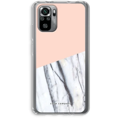 Afbeelding van Case Company® hoesje geschikt voor Xiaomi Redmi Note 10S A touch of peach Soft Cover Telefoonhoesje Bescherming aan alle Kanten en Schermrand