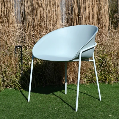 Afbeelding van DS4U® Ella terrasstoel lichtblauw