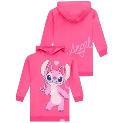 Afbeelding van Disney Stitch Trui en Angel sweatshirt voor meisjes Lange hoodies kleding 5 tot 13 jaar, Roze