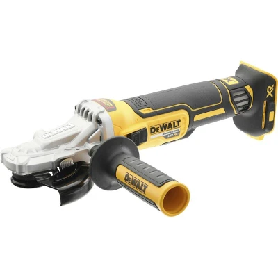 Image de DEWALT DCG405FN XJ Meuleuse d&#039;angle à tête plate 18V 125mm sans balais avec interrupteur glissière en boîte (sans batterie ni