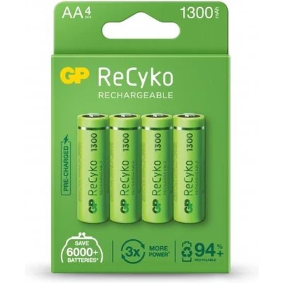 Afbeelding van GP Ni MH AA 1300mAh Oplaadbare Batterijen 4 stuks