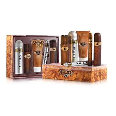 Afbeelding van Cuba Must Have Gold Gift Set 100 ml, 35 ml , After Shave shower gel 200 and deospray 100ML