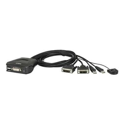 Afbeelding van ATEN CS22D AT KVM switch 2 poorten DVI USB 1920 x 1200 Pixel