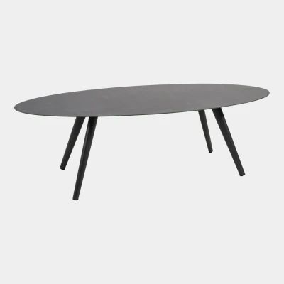 Afbeelding van Mojito tuintafel ovaal 240x110 cm ceramic antraciet