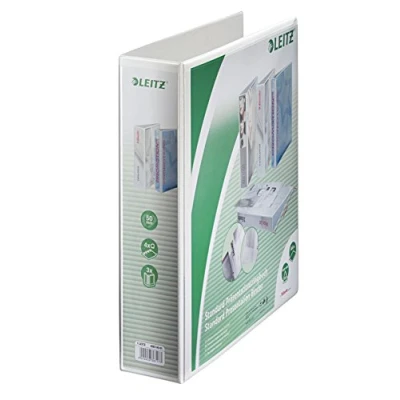 Image de Leitz classeur de pr?sentation ? anneaux format a4+ blanc, 42870001