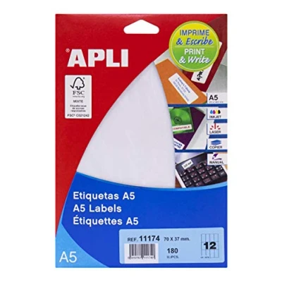 Afbeelding van APLI 11174 Blister met etiketten