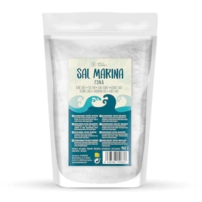 Image de Sel de mer 100% naturel non raffiné minéral biologique haute pureté, parfait pour la cuisine qualité supérieure. marin Origine : Espagne. (gros, fin)