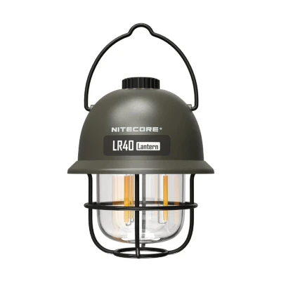 Afbeelding van Nitecore LR40 LED campinglamp olijf met 2 lichtkleuren, incl. batterij, powerbank functie
