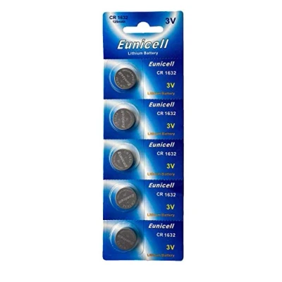 Afbeelding van 5 stuks CR1632 3 V 120 mAh lithiumknoopcellen (1 blisterkaart met batterijen) Eunicell