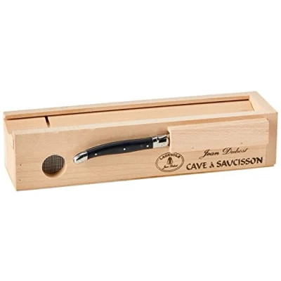 Afbeelding van Laguiole Jean Dubost 61311 worstkel/mes, zwart