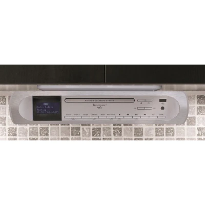 Afbeelding van Soundmaster Ur2170si Design Keukenonderbouw Muziek Center Met Dab+, Usb En Cd Zilver
