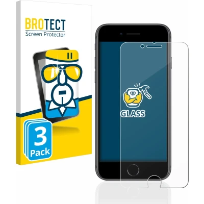 Afbeelding van BROTECT Glas Screenprotector voor Apple iPhone 8 Gehard Beschermglas 9H (3 Stuks)