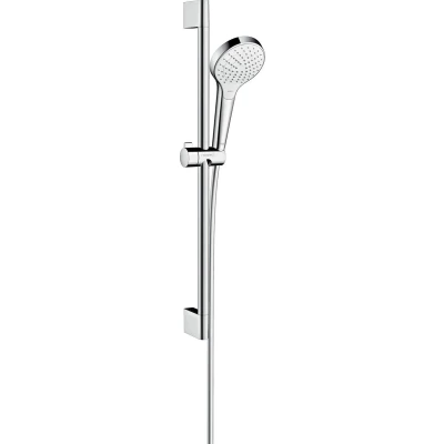 Afbeelding van Hansgrohe Croma Select S Vario EcoSmart Glijstangset 65 cm Wit / Chroom diameter douchekop 110 mm 3 straalsoorten