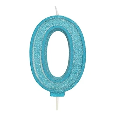 Afbeelding van Culpitt Cijferkaars #0 Blauw met Glitter