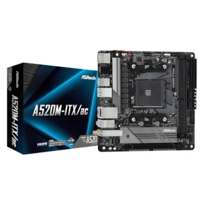 Afbeelding van ASRock A520M ITX/ac Moederbord Socket AMD AM4 Vormfactor Micro ATX