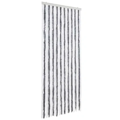 Image de vidaXL Moustiquaire Gris et blanc 90x220 cm Chenille 241224