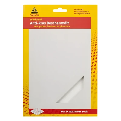 Afbeelding van Deltafix Anti krasvilt A4 Formaat Zelfklevend Wit