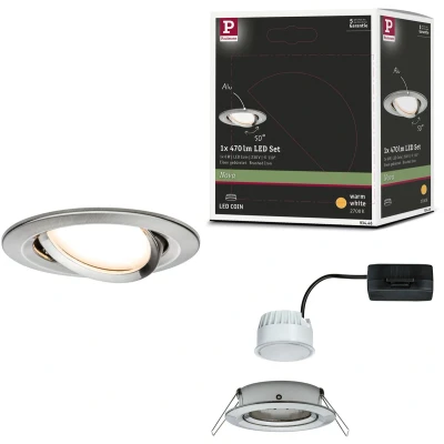 Afbeelding van Paulmann 93446 Nova Inbouwlamp LED 6 W IJzer (geborsteld)