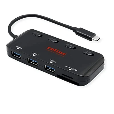 Afbeelding van ROLINE USB 3.2 Gen 1 hub, triple, type C aansluitkabel