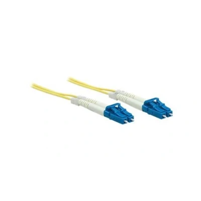Image de Intellinet Fiber Optic Patch Cable, OS2, LC/LC, 3m, Yellow, Duplex, Single Mode, 9/125 µm, LSZH, Fibre, Lifetime Warranty, Polybag Cordon de raccordement mode unique LC (M) pour 3 m fibre optique duplex 9 / 125 micromètres