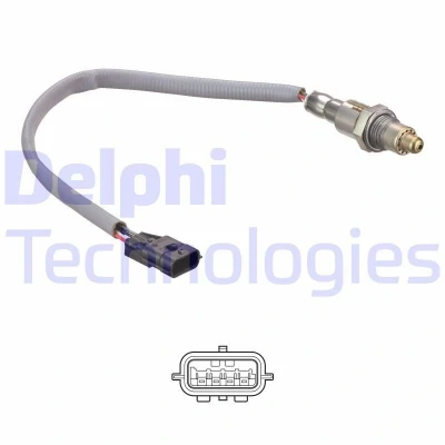 Afbeelding van DELPHI ES21169 12B1 Lambdasonde Planarsonde, Verwarmd DACIA: Duster II, Lodgy, Off Road, RENAULT: Twingo 3, Logan / Stepway 2 Limousine