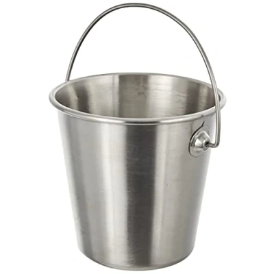 Afbeelding van IBILI 711810 emmer van roestvrij staal, grijs, 10 x cm
