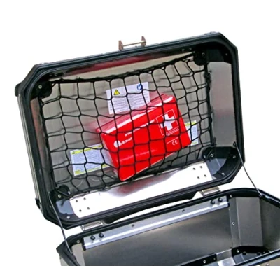 Afbeelding van TrunkExpert motorfiets spinnennet voor Trax Adventure SW MOTECH 38 l robuust bagagenet opbergtas