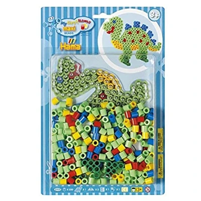 Image de Hama Boite de perles Maxi Technique à repasser : Dinosaure