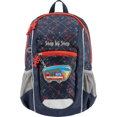 Afbeelding van Step by KIGA MAXI Rugzak Fire truck finn voor kinderen, Maat: One Size,