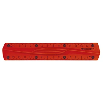 Afbeelding van Liniaal 15cm flex transparant