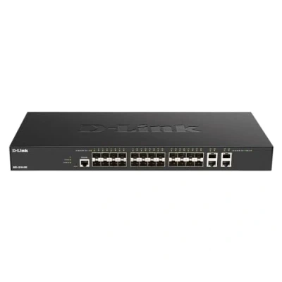 Afbeelding van D Link Gigabit Ethernet Schakelaar (28 Havens), Netwerkschakelaar, Zwart