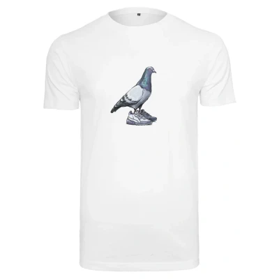 Afbeelding van Mister Tee DOVE Tshirt print, Heren, Maat: Large, White