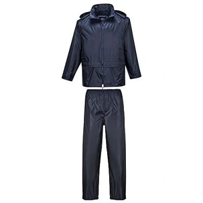 Afbeelding van Regenpak 2 Delig Donker Blauw Maat L