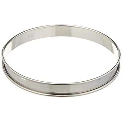 Afbeelding van Matfer platte RVS taartring glad 28cm