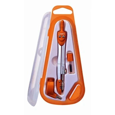 Afbeelding van Linex Schoolpasser 950, 3 delig, In Een Ophangdoosje, Geassorteerde Kleuren Passer
