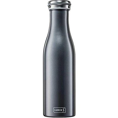 Afbeelding van Lurch 240854 thermosfles voor warme en koude dranken van dubbelwandig roestvrij staal 0,5 l, antraciet metallic