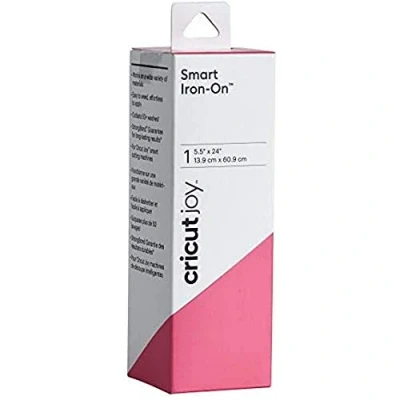 Afbeelding van Cricut Joy Smart Iron On, roze, 61 cm (24 ft), warmteoverdracht vinylrol (HTV), voor gebruik met