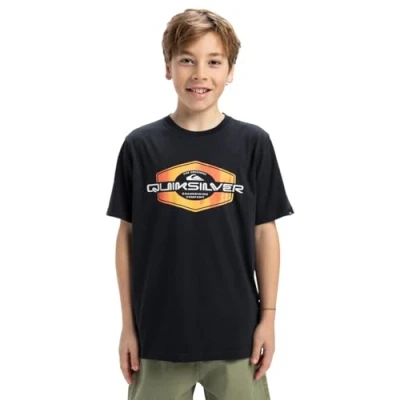 Afbeelding van Quiksilver Locked UP Unisex Tshirt print voor kinderen, Maat: 128, Dark navy