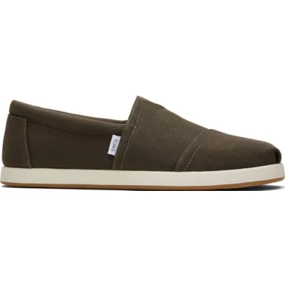 Afbeelding van TOMS Alp Fwd mocassinzool voor heren, Canteen Tafelzeil van gerecycled katoen