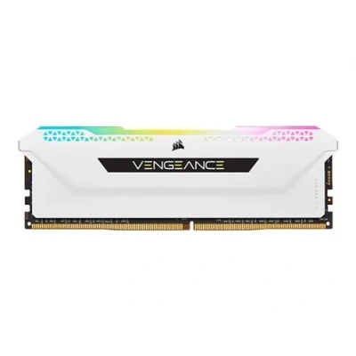 Image de CORSAIR Vengeance RGB PRO SL DDR4 kit 16 Go: 2 x 8 Go DIMM 288 broches 3200 MHz / PC4 25600 CL16 1.35 V mémoire sans tampon non ECC blanc